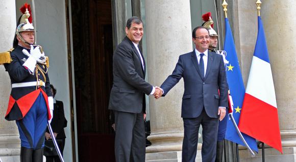 président Correa en France