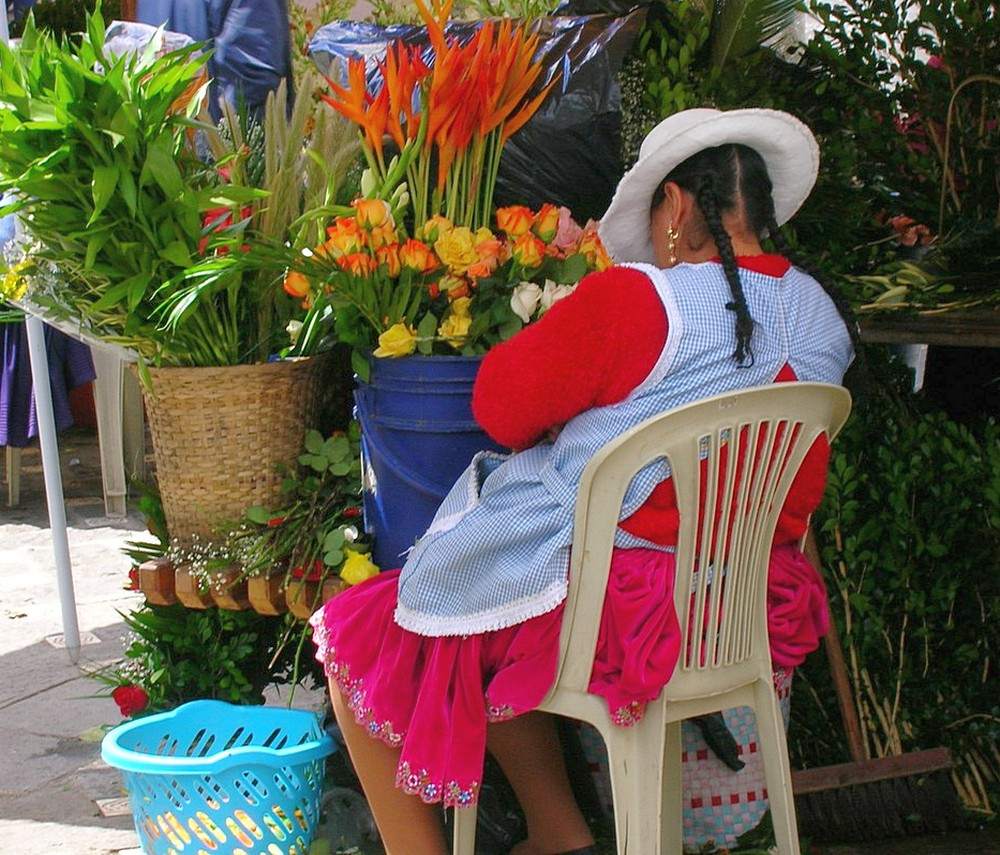 marché aux fleurs-Cuenca-Equateur-2