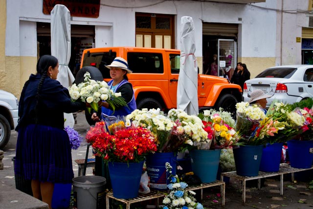 Marché aux fleurs-Cuenca-Equateur-3